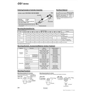 SMC Pneumatics CG-F020 Mounting Brackets Flange <b>Pneumatic</b> <b>Parts</b> - Product Image 1
