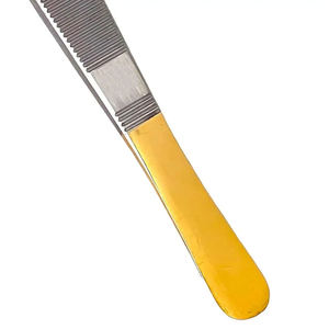 Pinces à tissus Adson 1x2 à dents de rat, marron, allemandes, T/C, manuelles, à dents crantées, instruments chirurgicaux par SurgiRight - Product Image 1