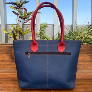 กระเป๋าโท้ทหนังสำหรับผู้หญิงกระเป๋าสะพายหนังสีสดใสออกแบบได้ตามต้องการขนาดใหญ่ - Product Image 5