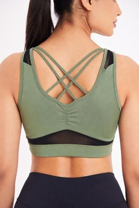 Women <b>Stretch</b> Quick Dry Soft Yoga <b>Bra</b> Custom logo Sports High Quality Fitness Sport <b>Bra</b> Top Fitness <b>Bras</b> Seamless & Breathable - Product Image 6
