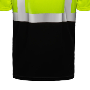 T-shirt de travail haute visibilité respirant à manches courtes avec logo et taille personnalisés, vêtements de travail réfléchissants pour hommes - Product Image 5