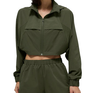 High Quality Autumn Winter Plus Size Women's Cropped <b>Jackets</b> Streetwear Sportswear Breathable <b>Short</b> - Product Image 1