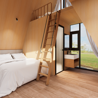 Villa de Luxe en Montagne avec Structure en Acier Premium, Unité de Développement Résidentiel S410, Maison en A-Frame pour Hôtels et Villas