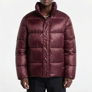 Men's Long Hooded Puffer <b>Jacket</b> Summer Quilted Padded Warm Windproof Waterproof Casual Outdoor Front Logo Custom OEM Wholesale - Product Image 3