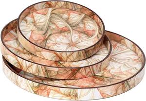 Bandeja de servir rectangular moderna hecha a mano, bandeja de comida decorativa para el hogar con revestimiento de esmalte por madiha art and craft. - Product Image 3