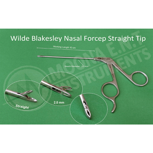 ชุดคีมจับจมูกเด็ก Moona E.N.T Pediatric Weil-Blakesley 3 ชิ้น ปลายตรง 45 องศา 90 องศา อุปกรณ์ผ่าตัดหู คอ จมูก - Product Image 2