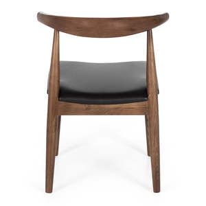 Fauteuil de salle à manger en teck moderne de qualité supérieure, écologique, avec coussin en cuir, durable, pour hôtel et restaurant, directement de l'usine - Product Image 4