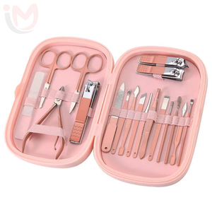 18pcs Infant Stainless Steel <b>Nail</b> Clippers Kit Manicure Set Professional Portable Classic Luxury <b>Nail</b> Care Grooming Tools - Product Image 1