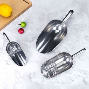 Multi-Size 6/12/24/38/58/85oz Aluminum Alloy Ice Scoop Food Popcorn Candy Grain Flour Beans Shovel for Bar Kitchen Supermarket - Product Image 1