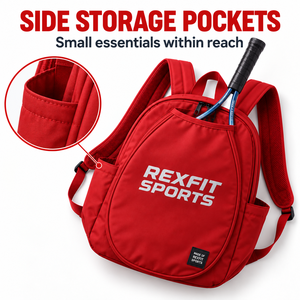 Mochila Personalizada para Raqueta de Squash con Cierres Dobles, Correas Acolchadas, Compartimento Frontal para Raqueta y Bolsillo Lateral Abierto - Product Image 2