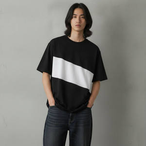 เสื้อยืดสตรีทแวร์ผู้ชายไซส์ใหญ่สำหรับฤดูร้อน แบบ OEM เสื้อยืดเปล่าสำหรับแบรนด์เสื้อผ้าอเมริกัน เสื้อยืดลายกราฟิกสำหรับแบรนด์ส่วนตัว - Product Image 5
