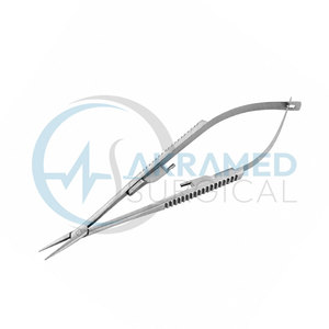 High Quality Castroviejo Needle Holder Straight Stainless Steel Reusable Microsurgery Dental Surgical Instrument CE Certified - Product Image 1