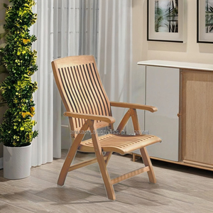 Silla de comedor de teca Premium con reposabrazos para el hogar, apartamento, villa, hoteles y comedor - Product Image 3