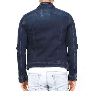 Chaqueta Vaquera Personalizada de Estilo Urbano para Hombre, Chaqueta Holgada de Mezclilla con Parches para Hombre - Product Image 2