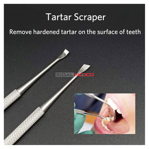 Herramientas Dentales Profesionales, Kit de Limpieza Dental Manual de 5 Piezas de Acero Inoxidable Alemán para Mascotas con Agarre Ergonómico - Product Image 2