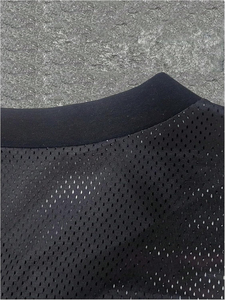 Maillot en maille à séchage rapide pour homme, idéal pour la course à pied, la musculation et le sport toute la journée, t-shirt en maille confortable - Product Image 4