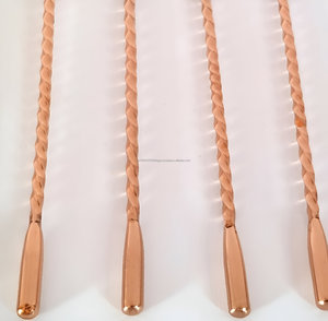 Luxury 6-Piece <b>Bar</b> Flatware Sets for Hotels Spiral Pattern Cocktail Shaker Spoon & <b>Twist</b> Handle Weddings Coffee 6-Piece <b>Bar</b> Sets - Product Image 5