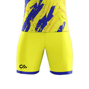 ชุดฟุตบอลคุณภาพสูงแบบใหม่สำหรับทีมและชุดกีฬา ออกแบบและโลโก้ได้ตามต้องการ สีพื้นสำหรับชุดฟุตบอลแบบ unisex - Product Image 5