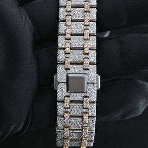 Montre de qualité supérieure avec diamants cultivés en laboratoire à prix d'usine, montre sertie de diamants cultivés en laboratoire DEF - Product Image 4