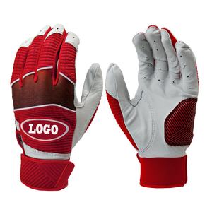 Guantes de Bateo de Béisbol Profesionales Coloridos, Diseñados con Palma de Cuero Vacuno 100%, Colores Personalizados con Logotipo, Cierre de Gancho y Bucle - Product Image 5