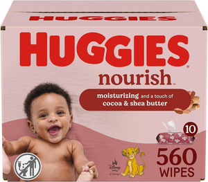 Toallitas Húmedas para Bebé Huggies Nourish con Aroma, 10 Paquetes con Botón de Presión (560 Toallitas en Total) - Product Image 3