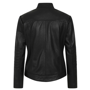 Chaquetas de Cuero Genuino para Mujer, de la Mejor Calidad, con Precio de Mayoreo, Chaquetas de Cuero para Mujer, Estilo Motociclista - Product Image 2