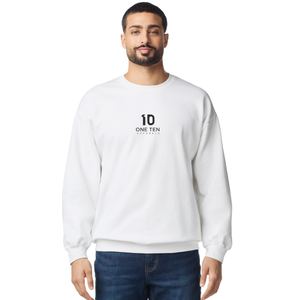 เสื้อสเวตเชิ้ตคอกลมผ้าฟลีซเนื้อปานกลาง สีขาว ผ้าคอตตอนผสมเนื้อนุ่ม ใส่ได้ทั้งชายและหญิง สำหรับงานพิมพ์ลายตามสั่งและขายส่ง - Product Image 2