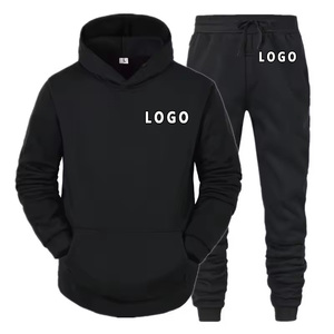 Conjunto Deportivo Unisex de Invierno, Impermeable, Informal, con Capucha y Pantalones Jogger, Dos Piezas a la Moda para Uso Diario - Product Image 1