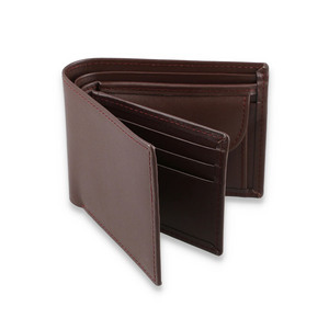 Genuine Leather Bifold Wallet For Men With Multiple Card Slots ID Card <b>Holder</b> Cash Compartment Slim Folding Leather Wallet - Product Image 2