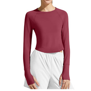 Camiseta de Yoga para Mujer, Ropa Deportiva, Estampado, Alta Calidad, Cómoda, Nueva Moda, Top Toga - Product Image 5