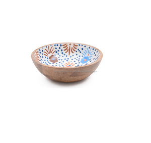Cuenco de madera de mango de alta calidad, plato de diseño decorativo, cuenco de madera personalizado para el hogar, precio al por mayor para decoración del hogar y la cocina - Product Image 2