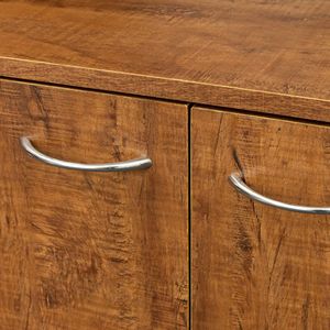 Armadio e Mobile da Cucina Alto 180 cm in Noce con 6 Ante, 1 Ripiano Aperto e 1 Cassetto per Camera da Letto - Product Image 5