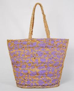 Sac fourre-tout en jute écologique de haute qualité, tendance 2026, style bohème, pour femme, idéal pour la plage et le shopping - Product Image 1