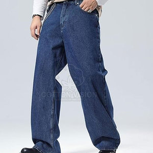 กางเกงยีนส์ผู้ชายแฟชั่น กางเกงทรงหลวม กางเกงยีนส์ผู้ชายทรงหลวม กางเกงลำลองผู้ชายใส่สบาย กางเกงผู้ชาย - Product Image 5