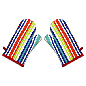 Colorful StripeBeautiful <b>Oven</b> Mitts With Customized Size And Logo 100% Cotton <b>Oven</b> Mitts with Large size at affordable price - Product Image 6