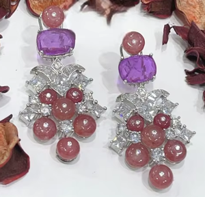 Designer CZ Stone Stylish Earrings for Women Girls for Casual and Ethnic Wear Party Wear For Women And Girls - Product Image 2