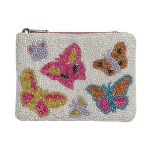 2026 Latest Embraided Beaded Coin Bag for Party & Gifting New Arrival Beaded Coin Clutch Mini Purse <b>With</b> <b>Zip</b> Closure Mini Bag - Product Image 4