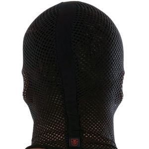 Circuit - Capucha de cuero con malla negra, diseño sexy para club, 5 capas, para las cuatro estaciones - Product Image 4