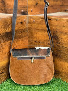 Piel de vaca Venta caliente Bolso de cuero genuino Bolso de cuero de estilo occidental Bolsos de nuevo diseño para uso de mujeres - Product Image 5