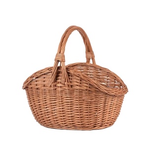 Cesta de Mimbre de Lujo, Cesta de Flores Decorativa, Cesta de Mimbre Multiusos para Almacenamiento y Regalos - Product Image 1