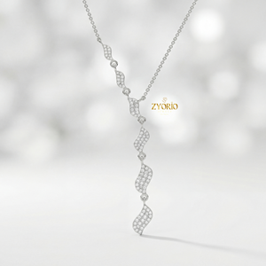 Collier élégant en argent sterling 925 plaqué or avec pendentif diamant, bijoux fins pour femme, cadeau de fiançailles, fête, mariée, luxe léger - Product Image 5