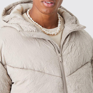 Wholesale Men’s Puffer <b>Jacket</b> For Winter Custom Casual Outdoor Wear For Men's Windproof <b>Zipper</b> Closure Side <b>Pockets</b> Men's Coat - Product Image 3