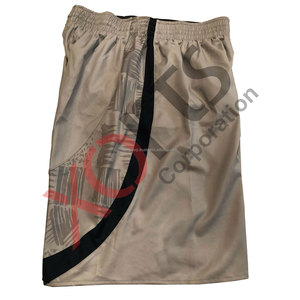Maillots et shorts de basketball personnalisés OEM, respirants, grandes tailles, impression numérique, antibactériens, séchage rapide, anti-UV, blanc et or, été - Product Image 5
