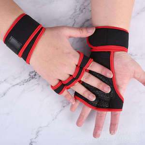 Nouveaux gants verts pour hommes, style moderne, pour la musculation, l'haltérophilie et le bodybuilding, avec poignets ajustables et demi-doigts. - Product Image 5
