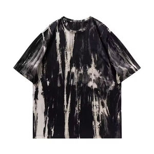 Wholesale Mens Tie Dye Shorts <b>Set</b> Custom Logo Cotton Summer Matching T Shirt Outfit Lightweight Streetwear Clothing Manufacturer - Product Image 4