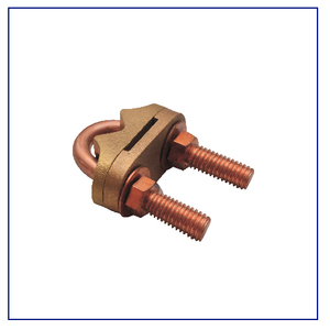 ตัวเชื่อมต่อสายดินชนิด E แบบยึดด้วยสลักเกลียวทองเหลือง U สำหรับแท่งดินและระบบป้องกันฟ้าผ่า - Product Image 3