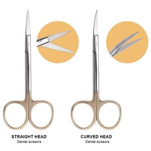 Stainless Steel Surgical Scissors Straight Curved Forceps Medical Tools Dentistry Instrument CE Certified By <b>Blush</b> Surgical - Product Image 3