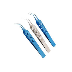 Pinzas de Castroviejo con mango redondo y serraciones para fijación, de fábrica directa, para cirugía oftálmica y microquirúrgica ocular - Product Image 6