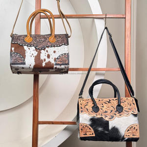 Sac fourre-tout en cuir de vachette usiné à la main de qualité supérieure sac à main sac à bandoulière en cuir véritable sac à main pour femmes meilleure vente - Product Image 4