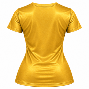 Camiseta de Cuello en V para Mujer, Tacto Suave, Manga Corta, Diseño Inspirado en Letras Griegas, Top Informal de Moda para Actividades Grupales - Product Image 4